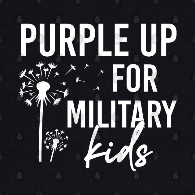 Purple Up For Military Kids Military Child Month USA by Rosemat